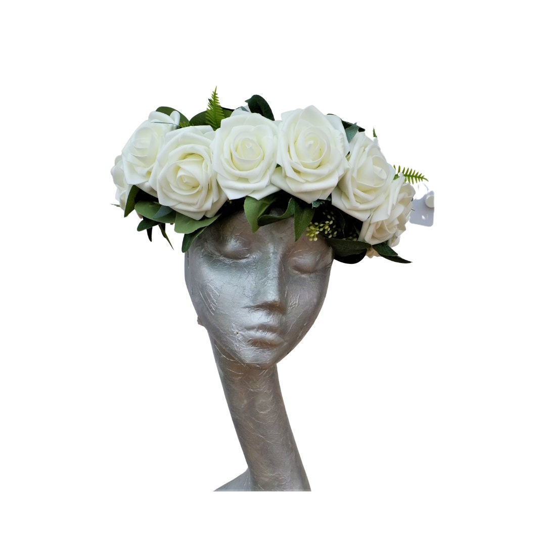 Rose - Floral Crown Ivory