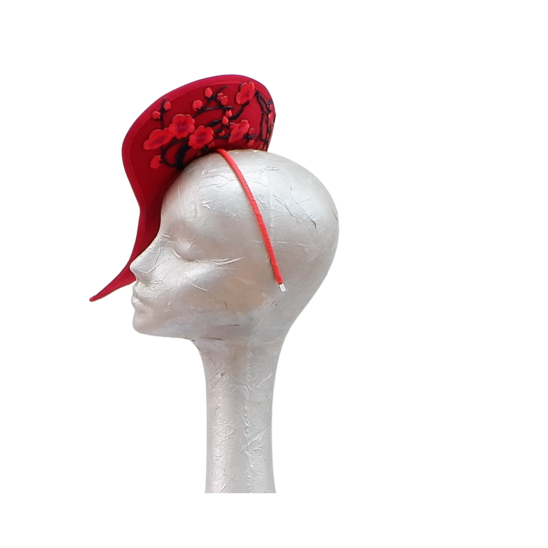 Cherry - Red Cherry Blossom Felt Hatinator
