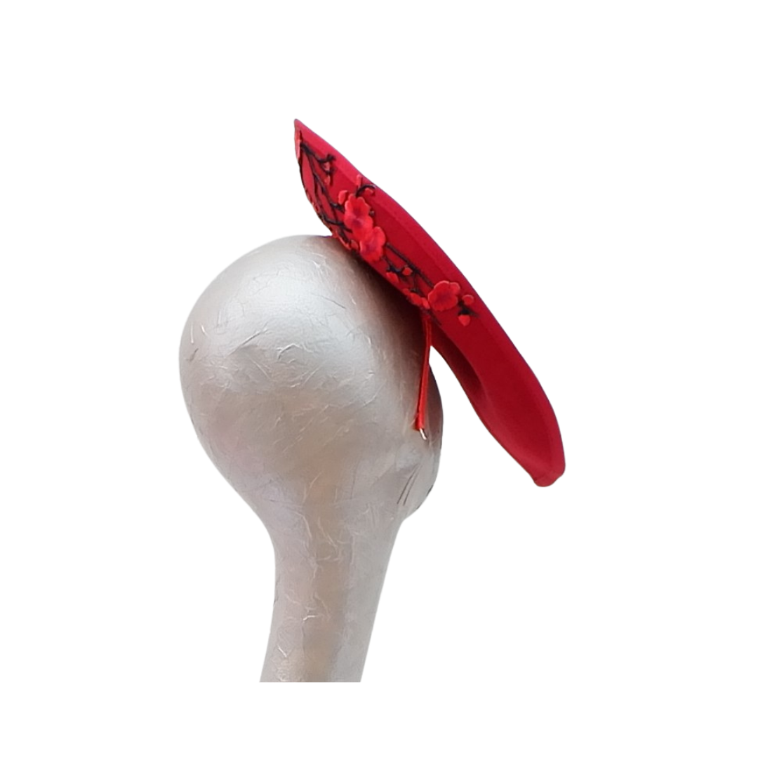 Cherry - Red Cherry Blossom Felt Hatinator