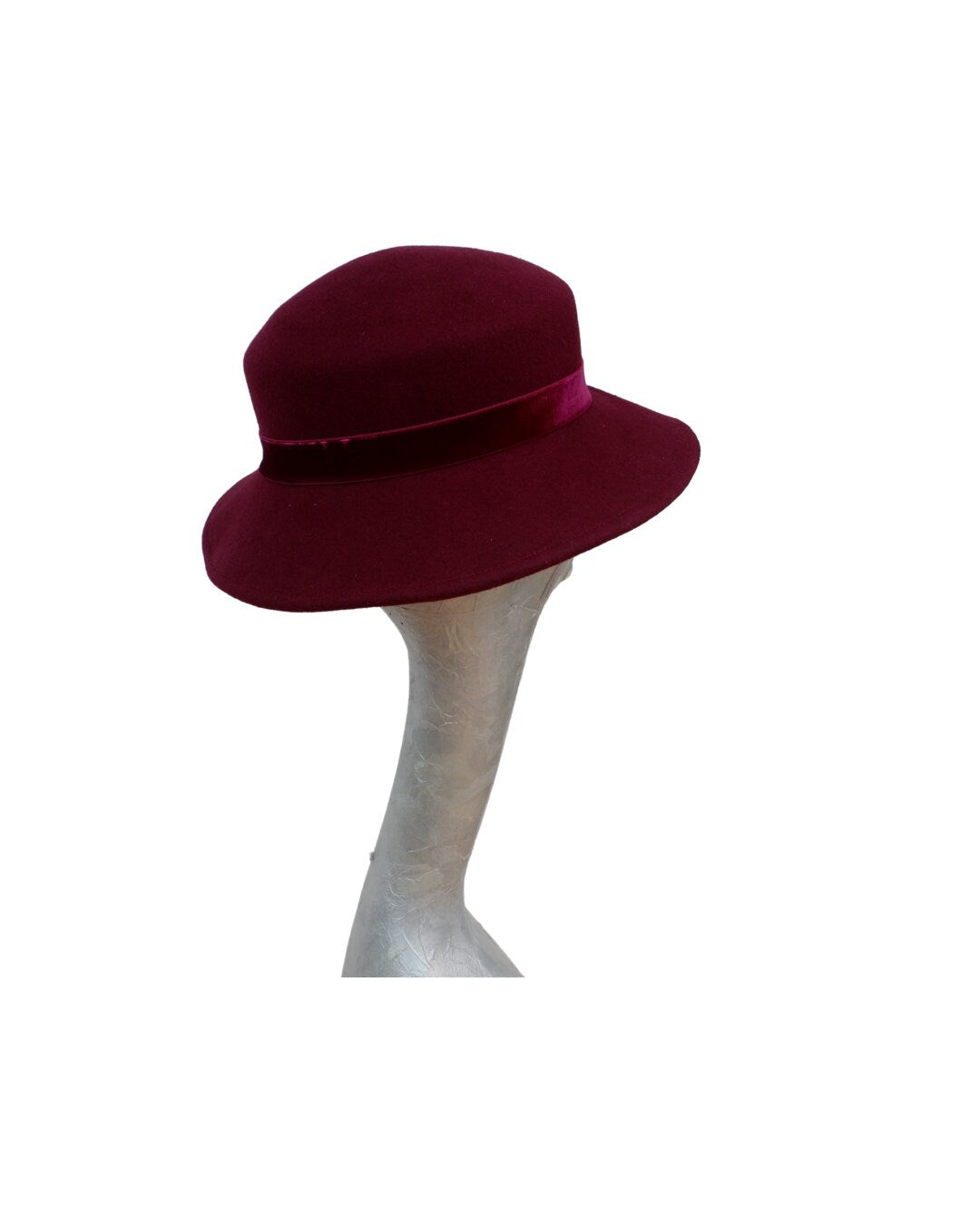 Kim - Wine Felt Hat