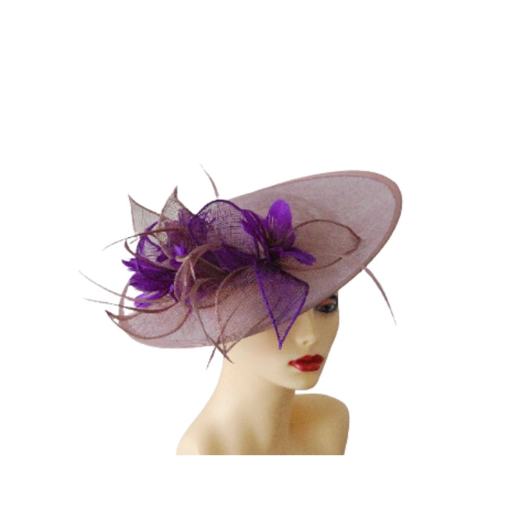 Haeddre - Heather & Purple round saucer hatinator