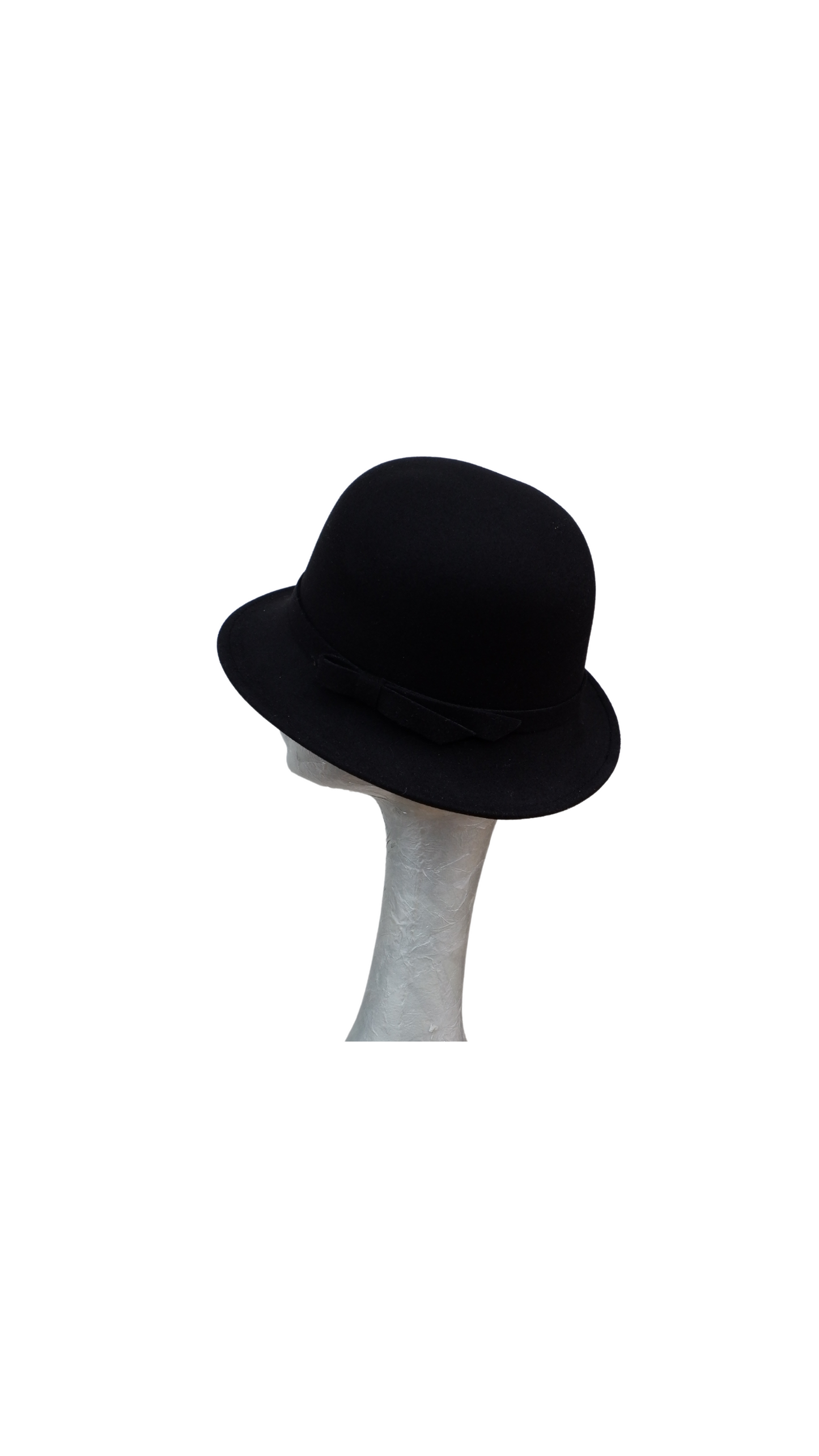 Belle - Black felt Bell Hat
