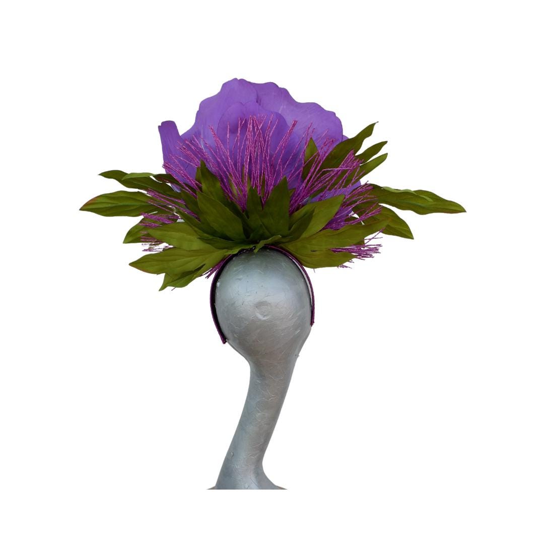 Bliss - Giant Anemone Purple Headpiece