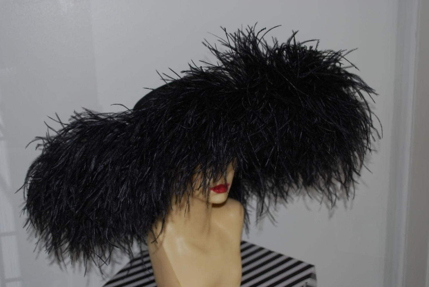 Emma - Extra large Hat Black By Hats2go