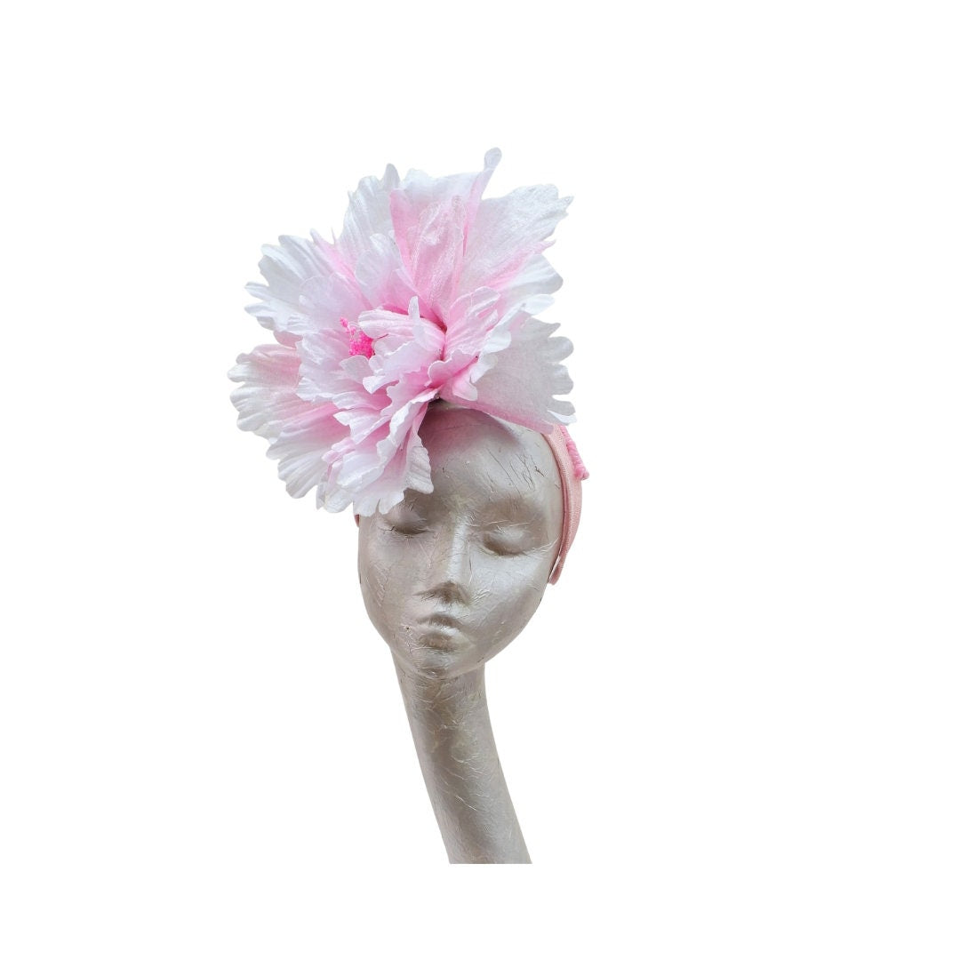 Peony - 30cm Peony Fascinator Pink