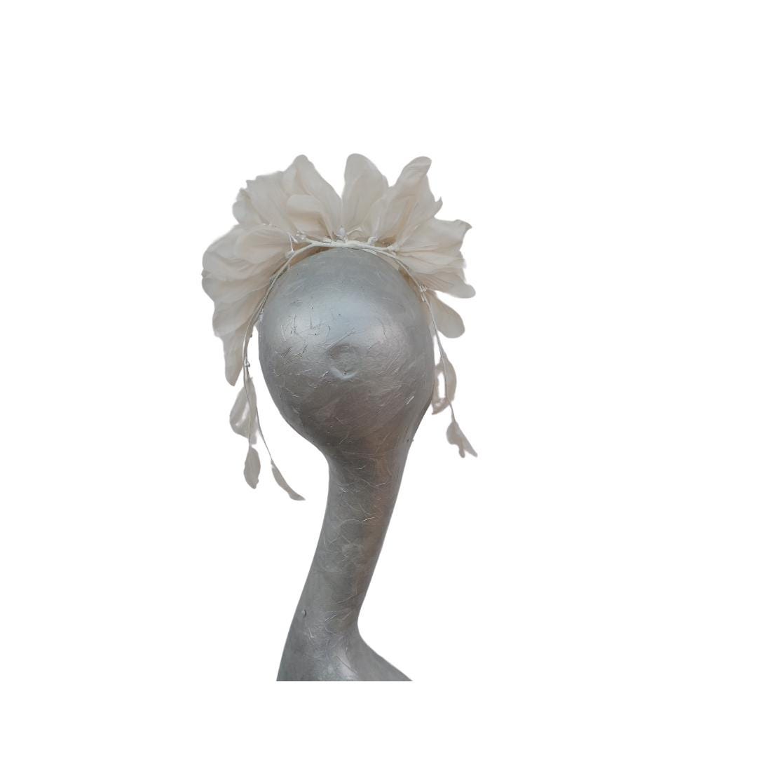Lamour - Ivory Silk Flower headdress