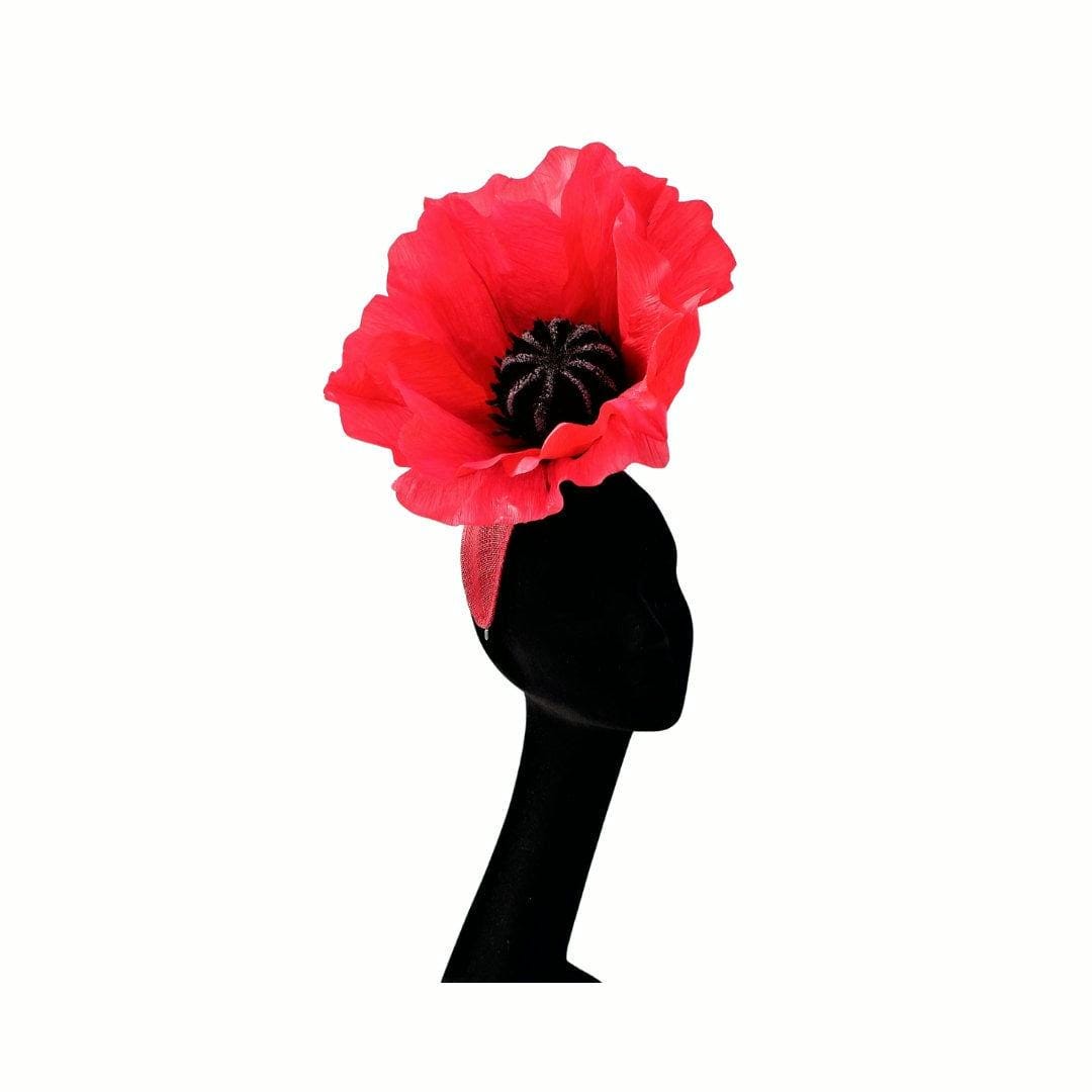 Papaver - Giant over sized Oriental Poppy Headpiece