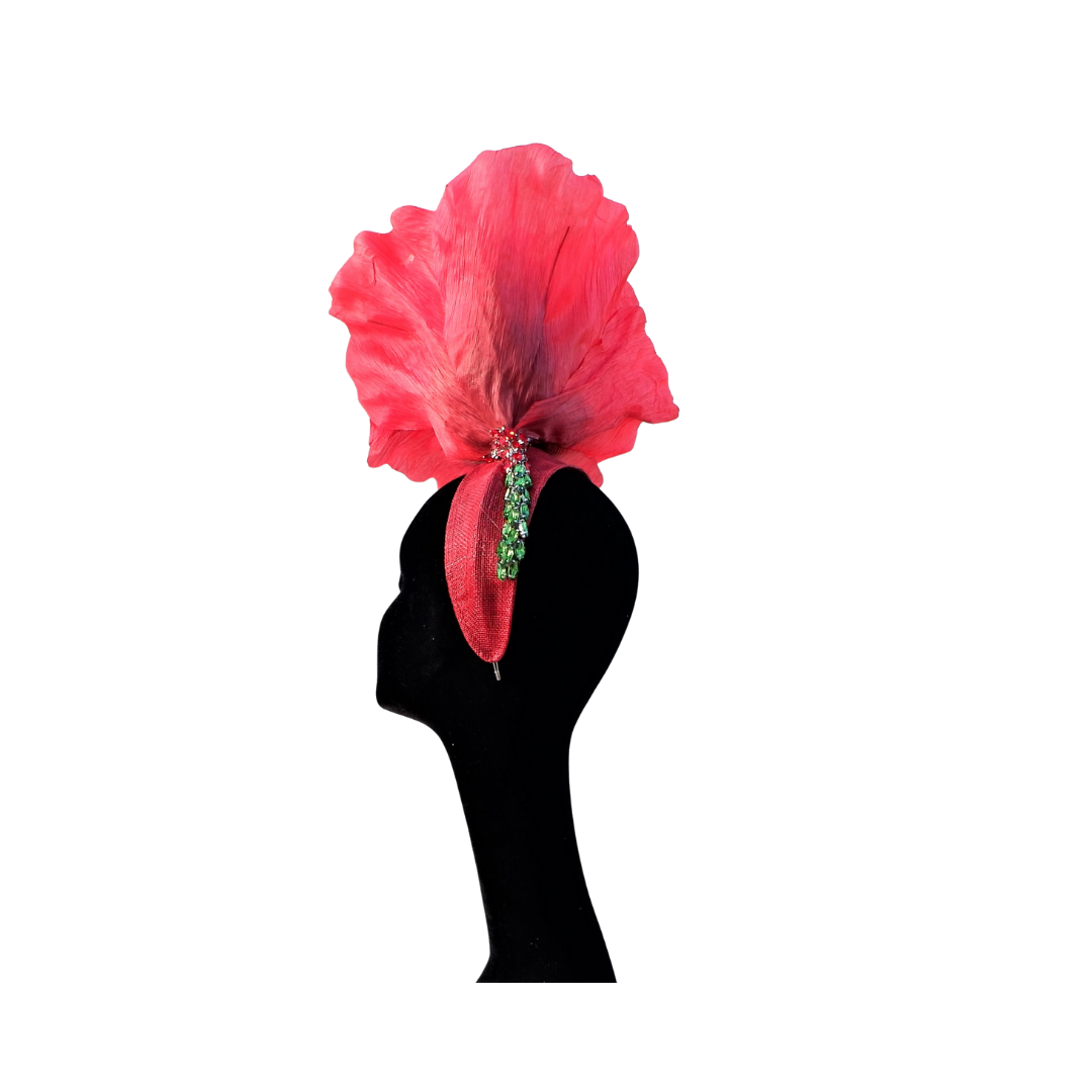 Papaver - Giant over sized Oriental Poppy Headpiece