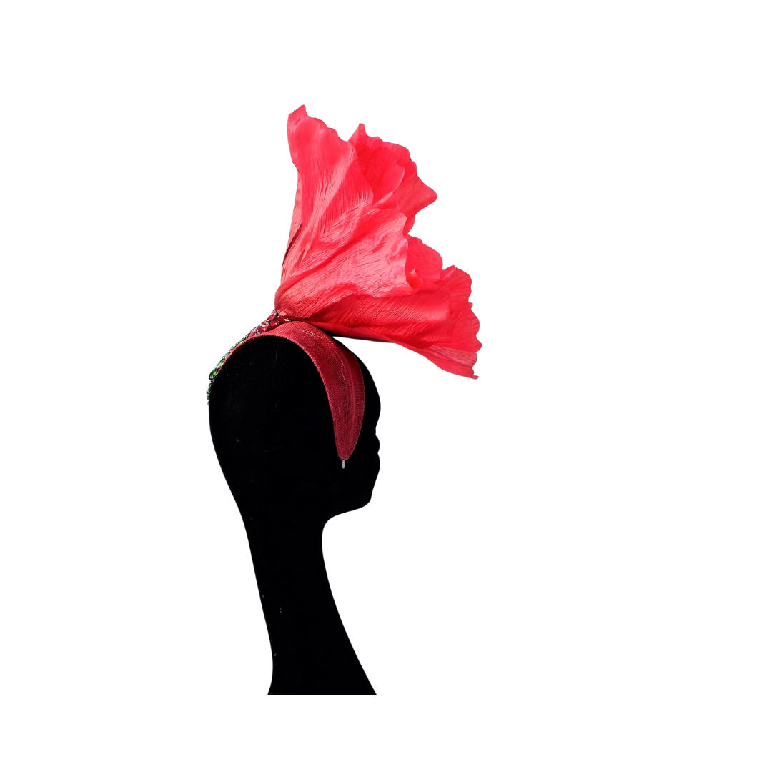 Papaver - Giant over sized Oriental Poppy Headpiece