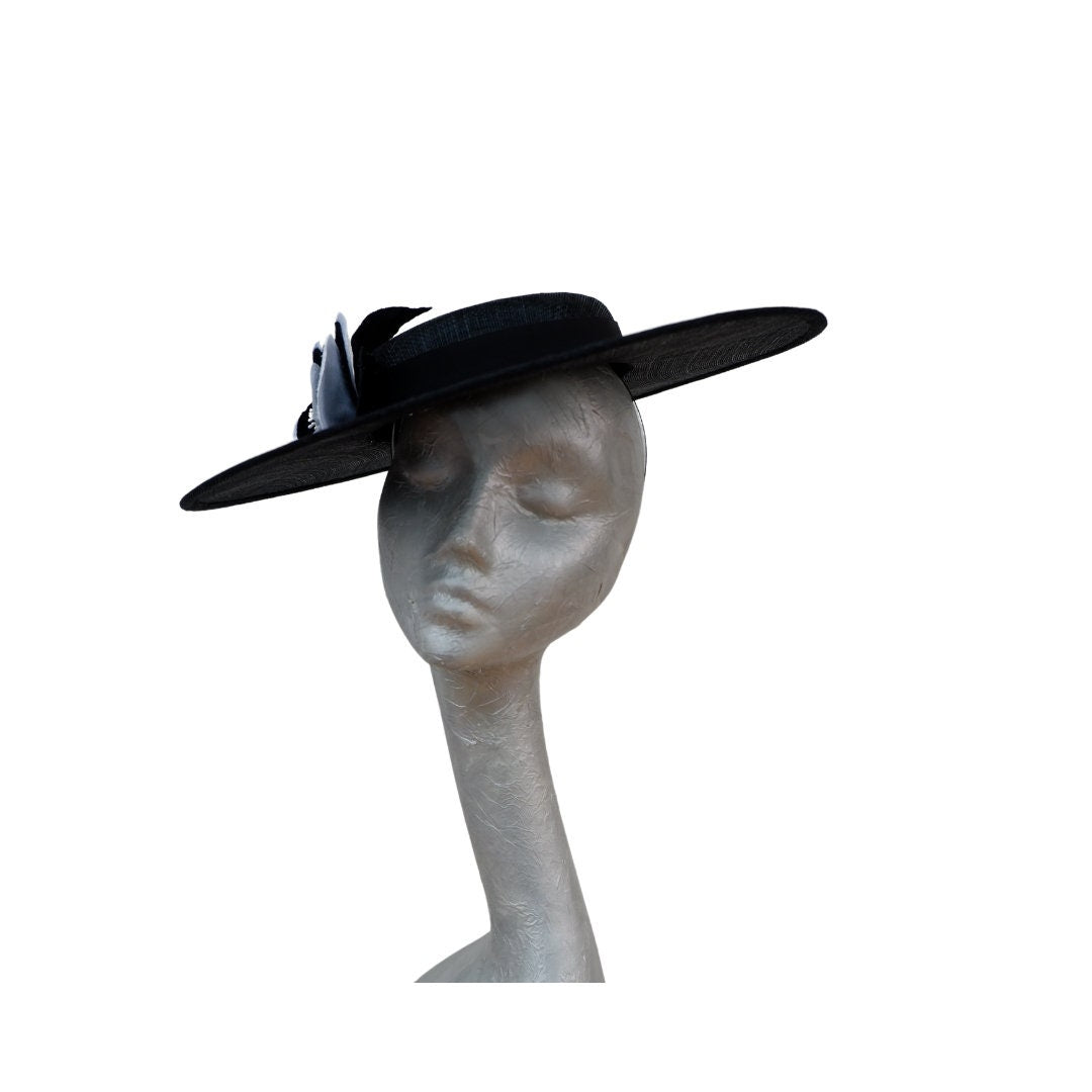Sheldon - Black Boater hat