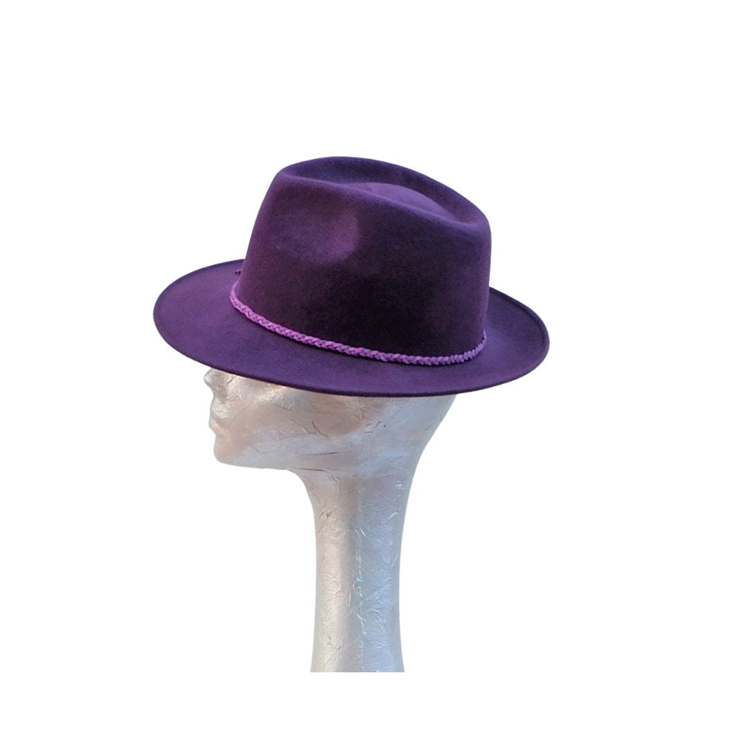Hadley - Plum Felt Trilby Hat
