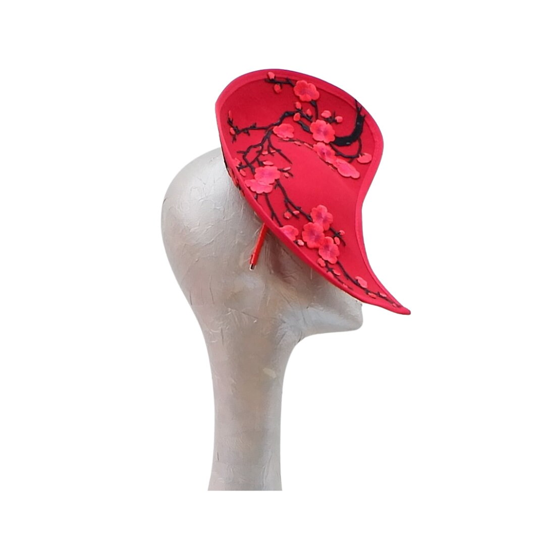 Cherry - Red Cherry Blossom Felt Hatinator