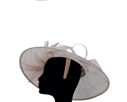 Willow Medium detailed 3 Tone Nude Sinamay fascinator