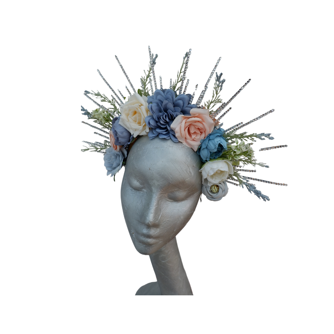 Kane - Floral & Crystal Headband