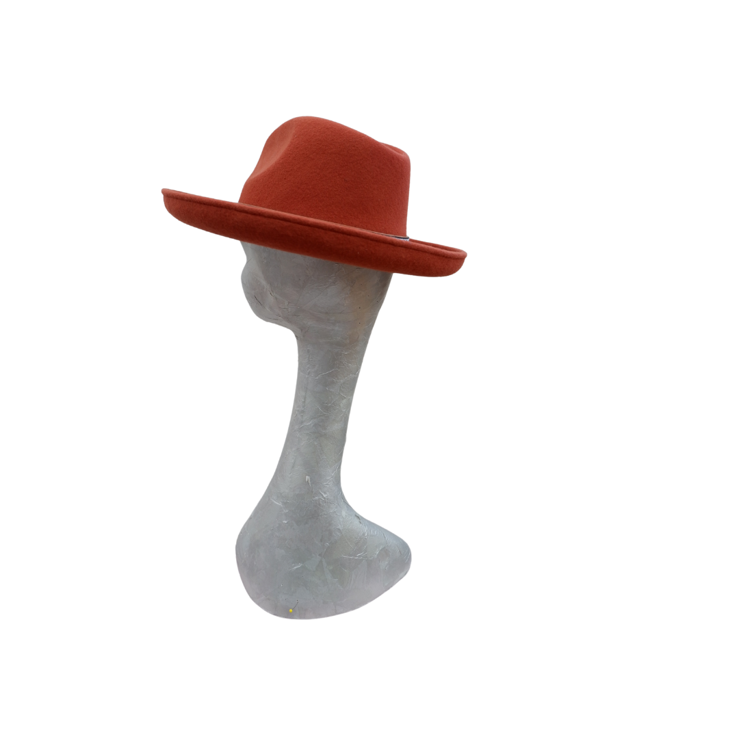 Ronnie - Terracotta Wool Felt Fedora