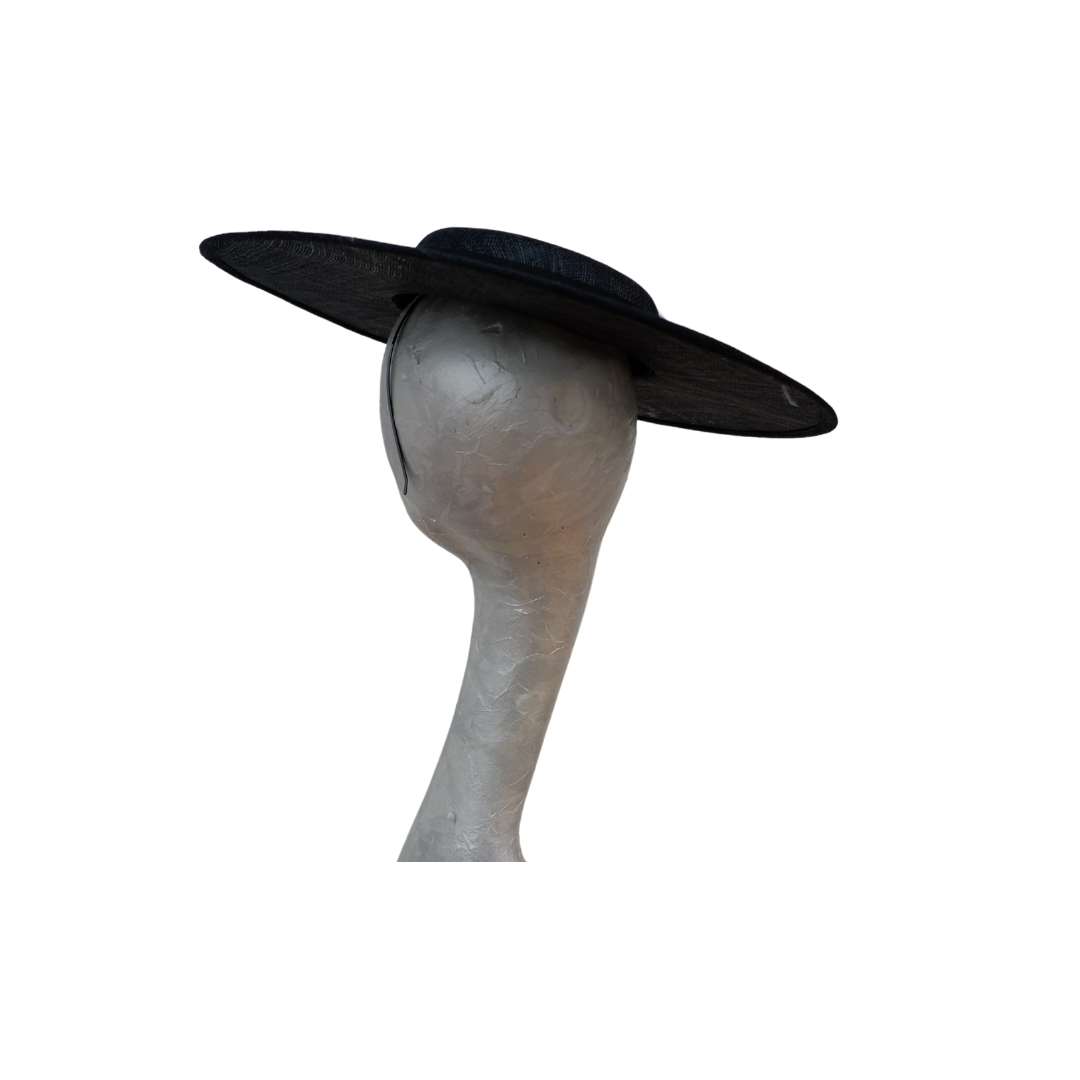 Sheldon - Black Boater hat