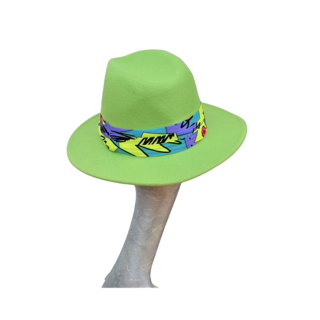 Tiffany 80's Style Lightweight felt Panama Trilby
