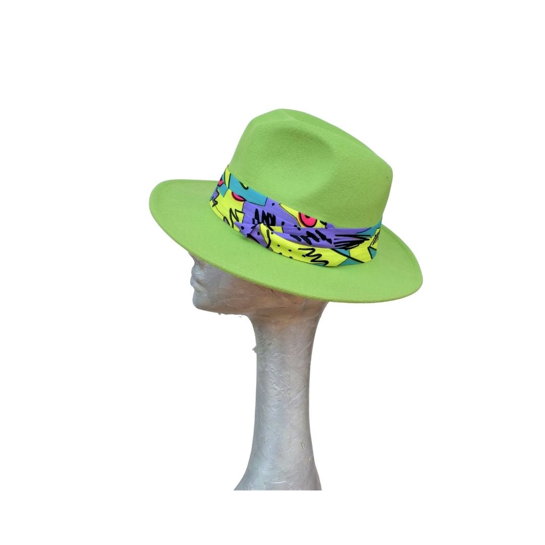 Tiffany 80's Style Lightweight felt Panama Trilby