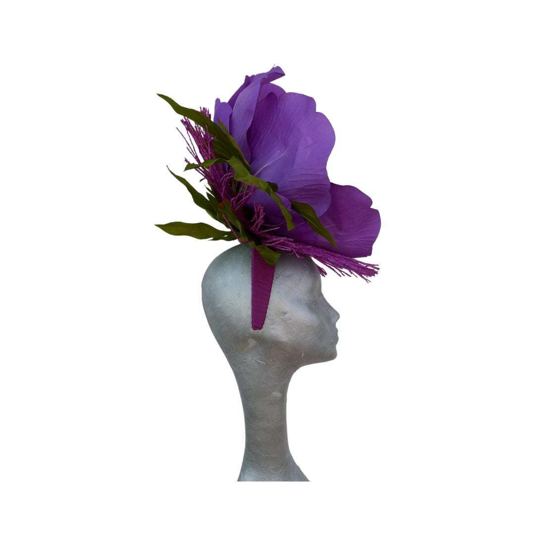 Bliss - Giant Anemone Purple Headpiece