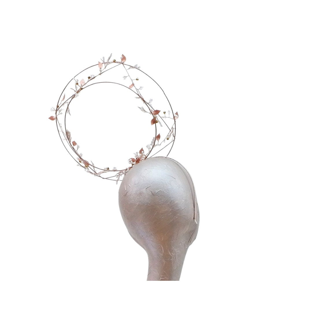 Vine - Rose Gold Wire Fascinator