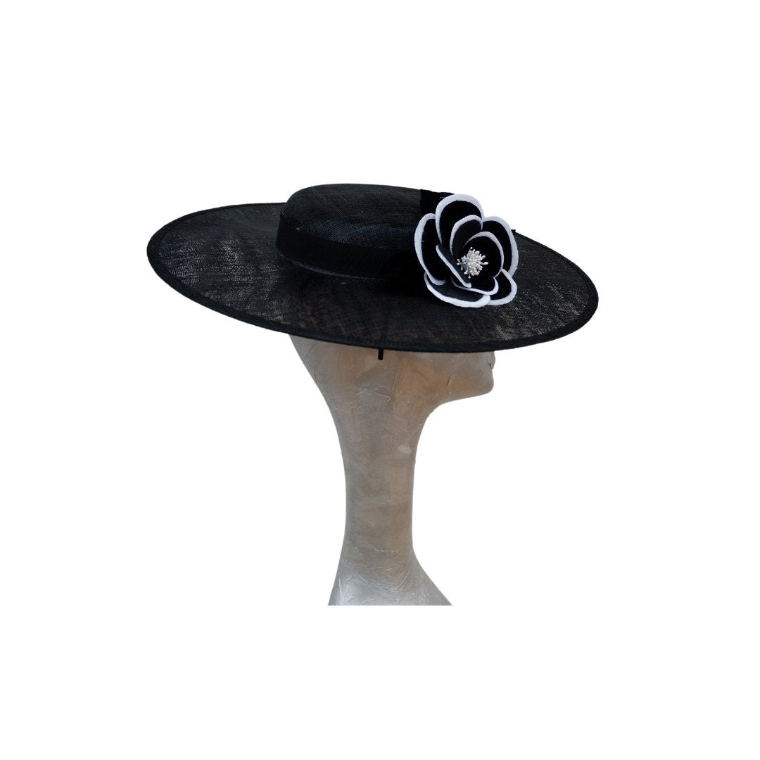 Sheldon - Black Boater hat