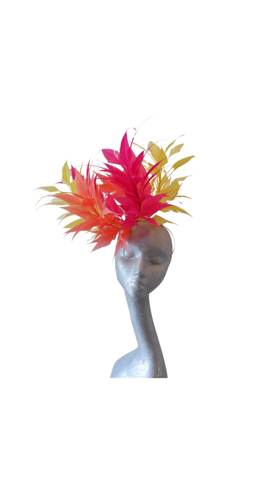 Hawaii - Tropical feather Fascinator