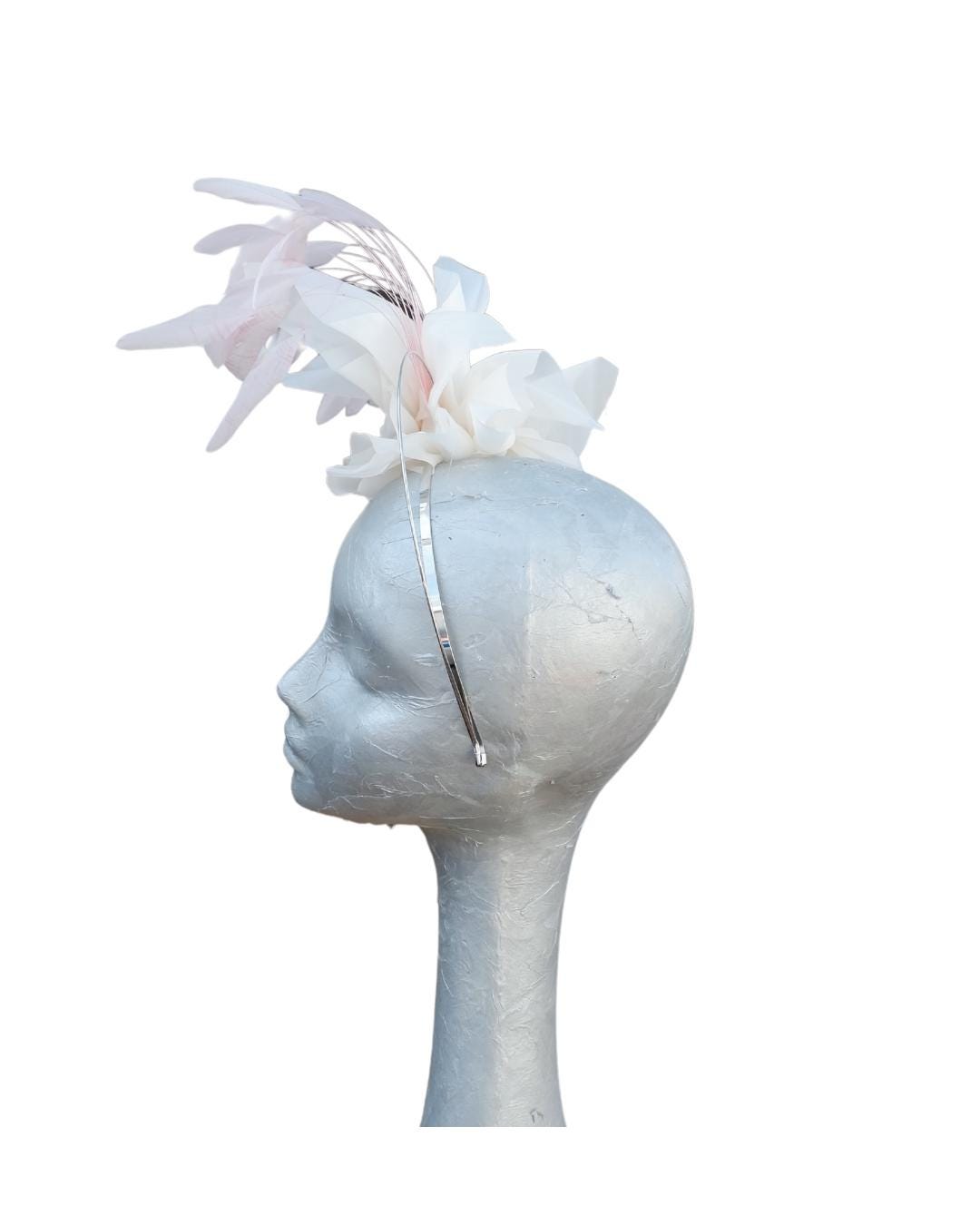 Dream Ivory & Pale Pink Fascinator