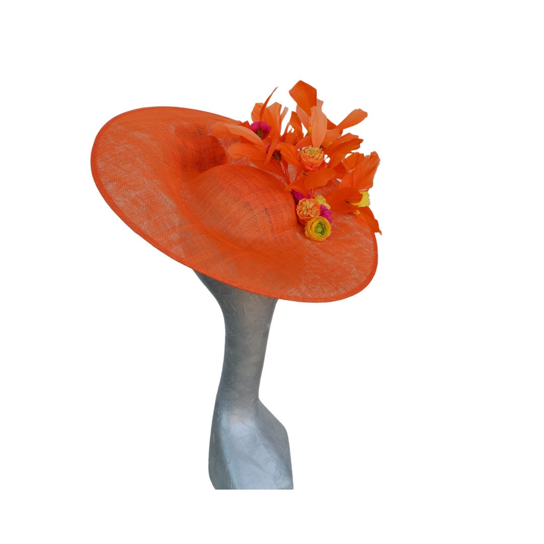 Ranunculus - Orange Sinamay Hatinator