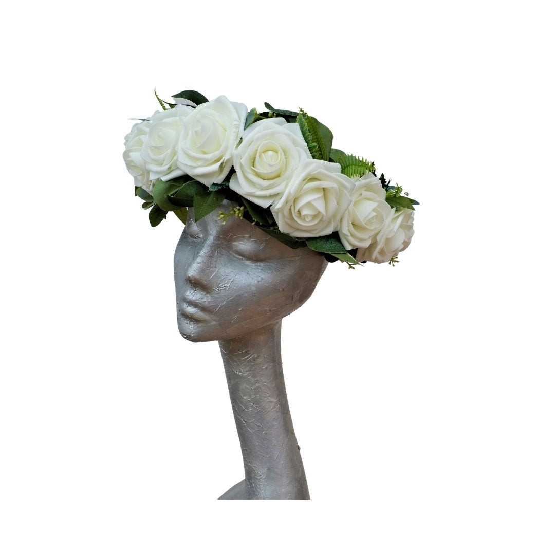 Rose - Floral Crown Ivory