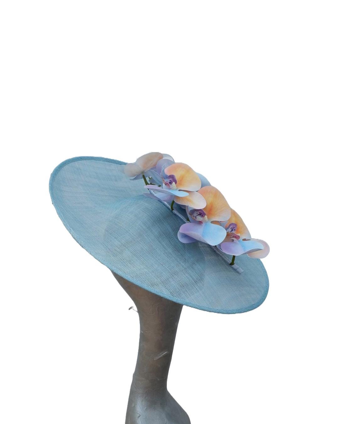 Argyle Pale Blue & Peach Hatinator
