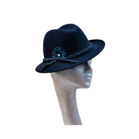 Marie- Tilted Felt Trilby Hat