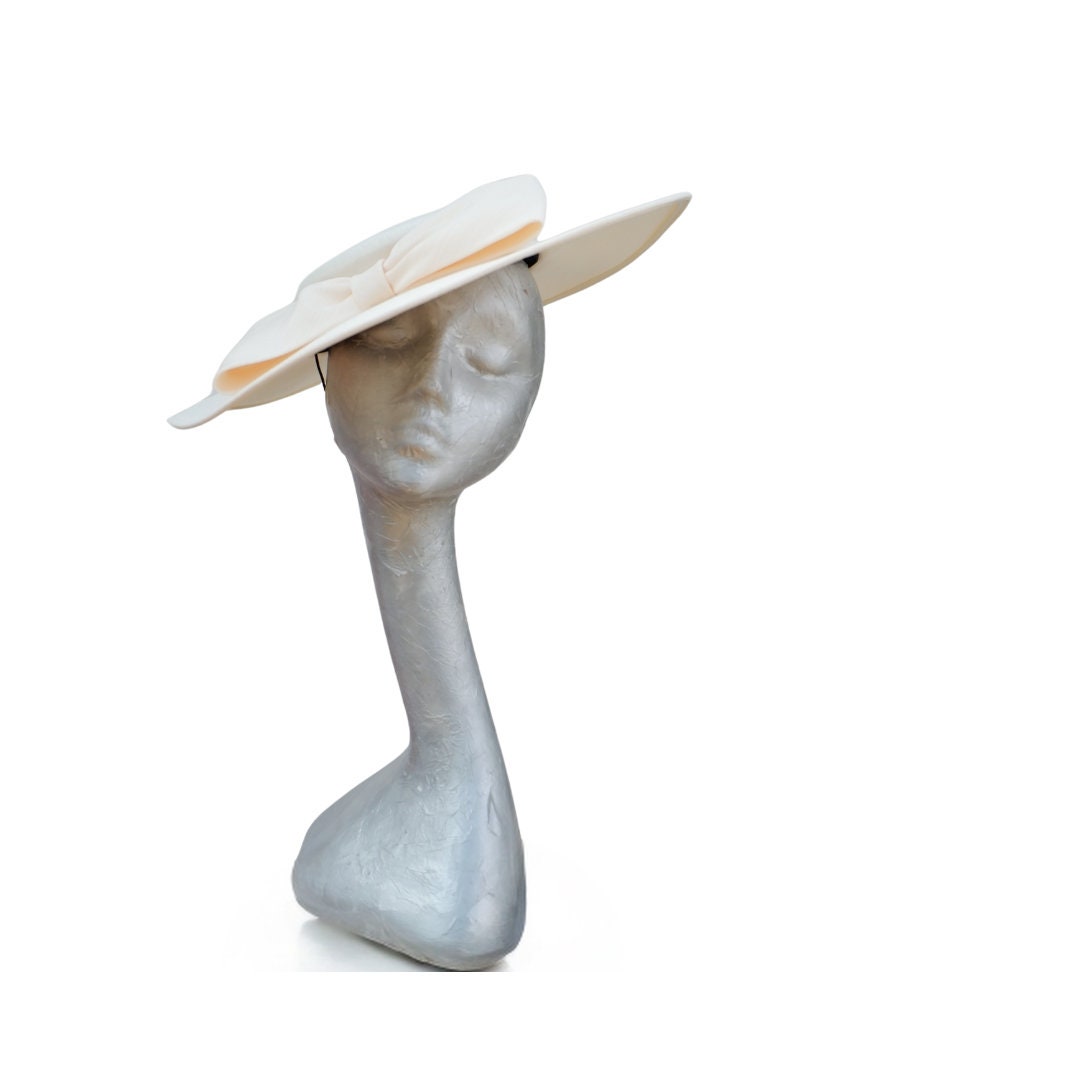 Saffie - Cream silk Boater