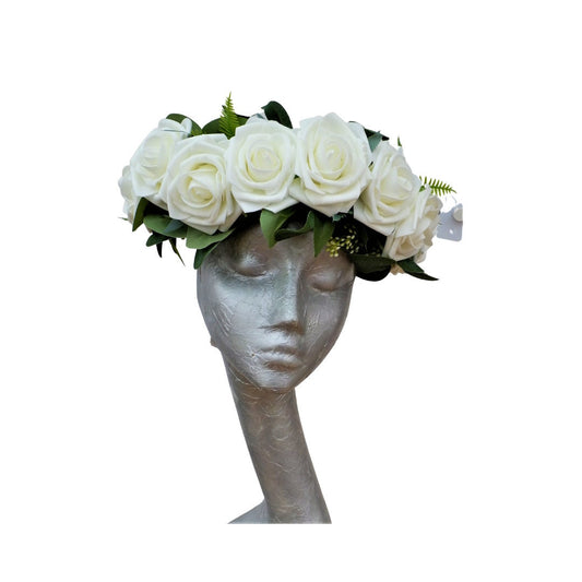 Rose - Floral Crown Ivory