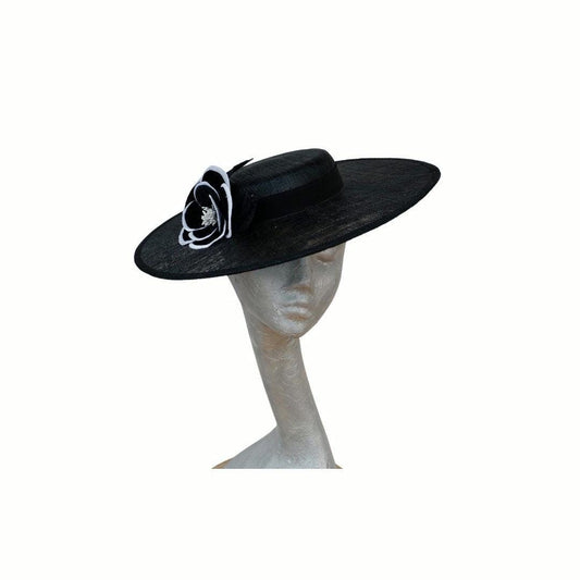Sheldon - Black Boater hat