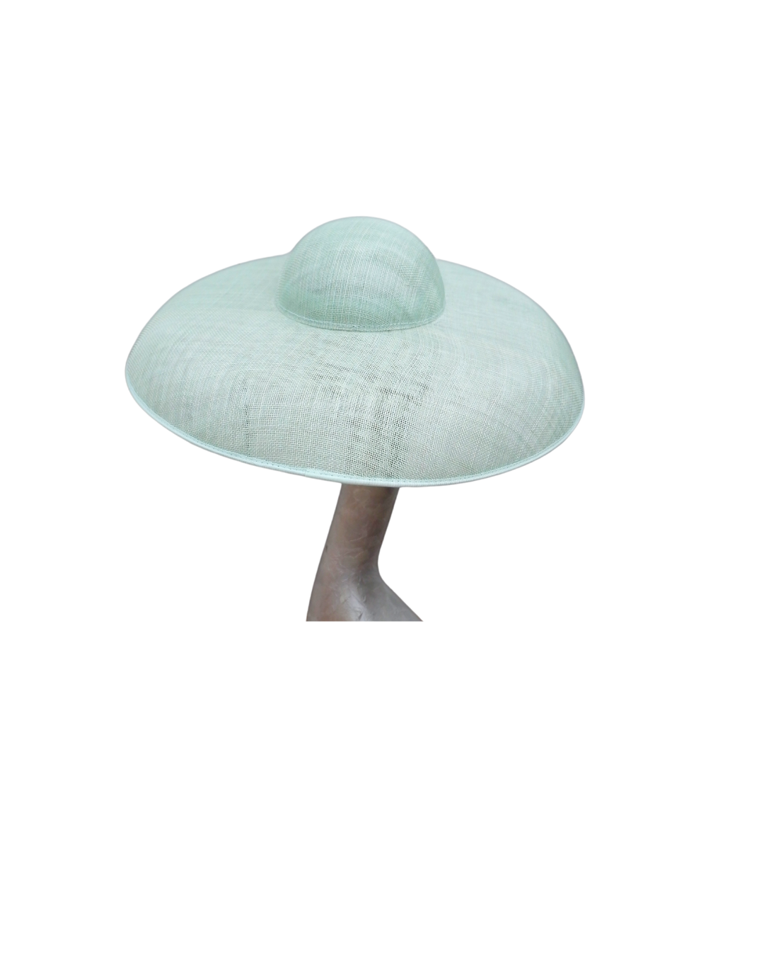 Ella - large Hat with Ostrich feather boa in Mint
