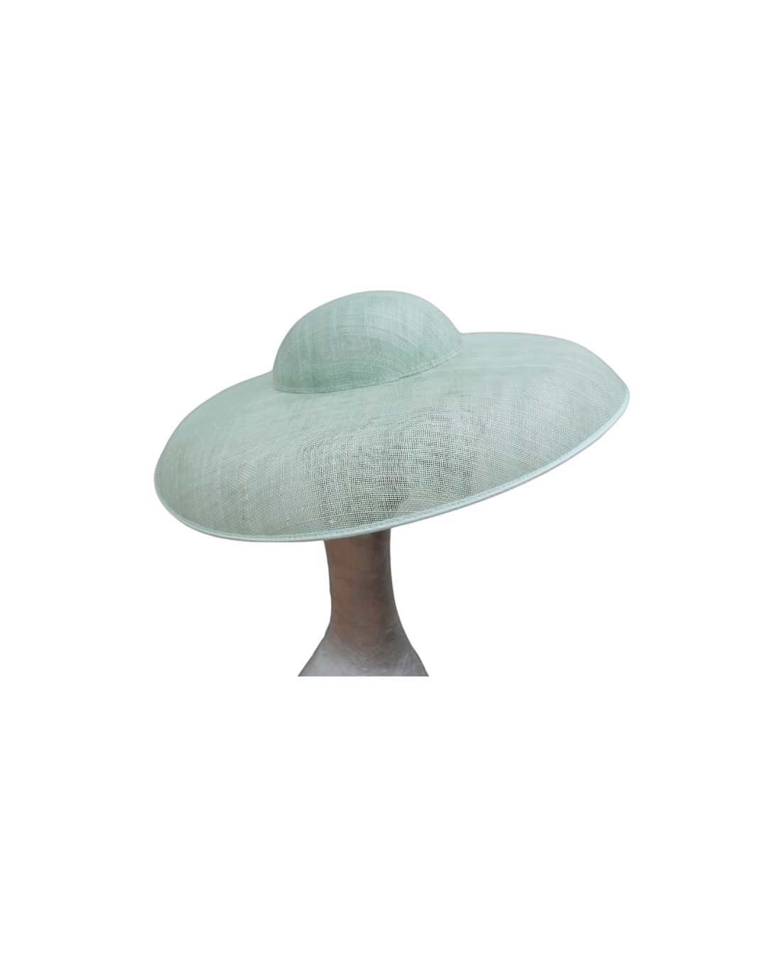 Ella - large Hat with Ostrich feather boa in Mint