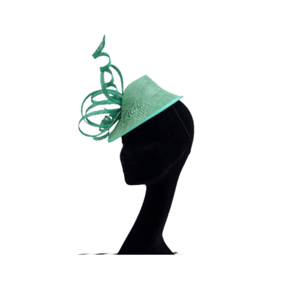 Cox - Two one Light Emerald Green Cocktail Fascinator