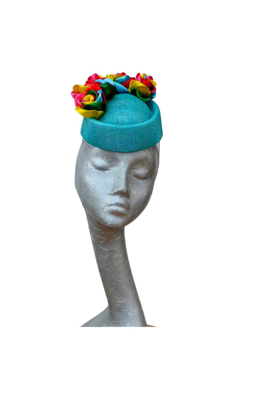 Laycock - Turquoise & Rainbow Pillbox