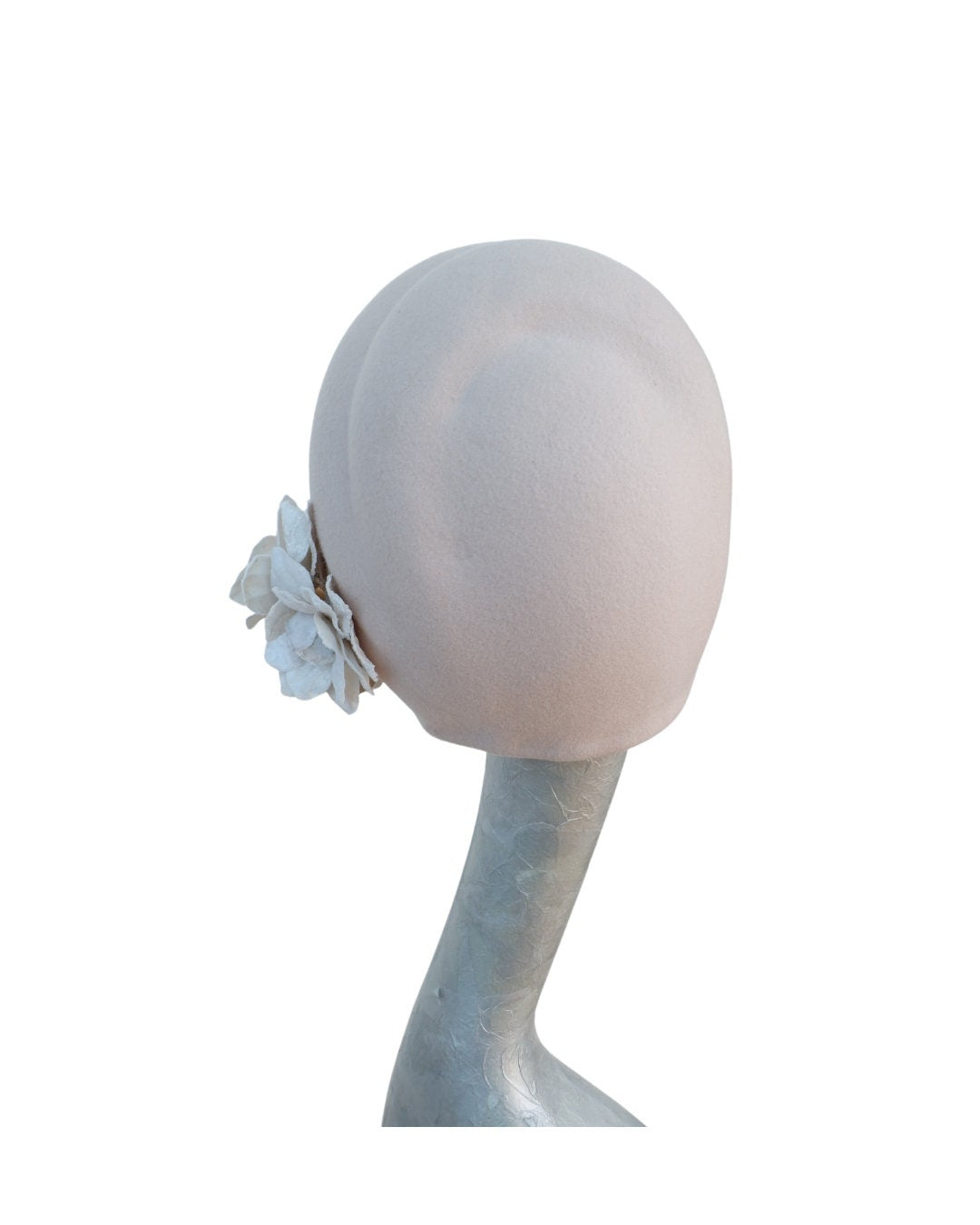 Ursula - Shell Pink (Beige) 20's Style Cloche Hat