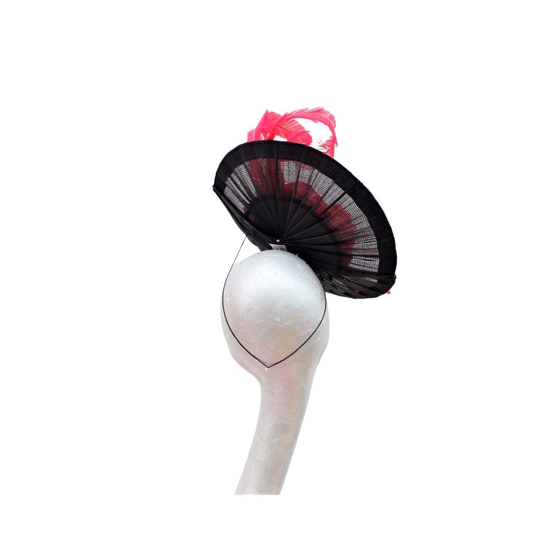 Missouri - Black & Red Buntal Headpiece