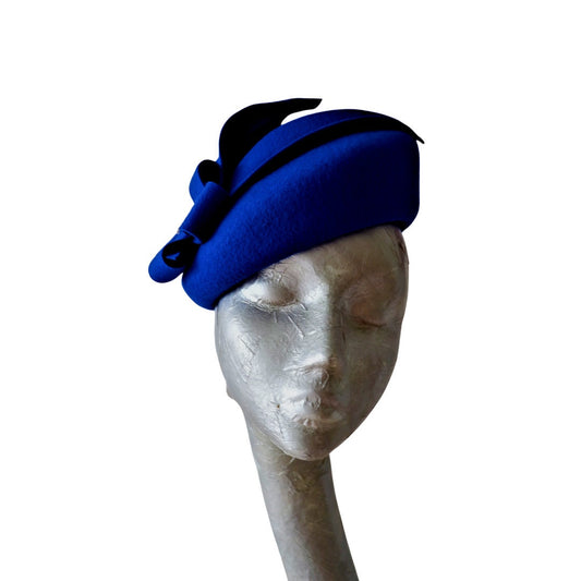Raphael - Royal Blue Felt Beret