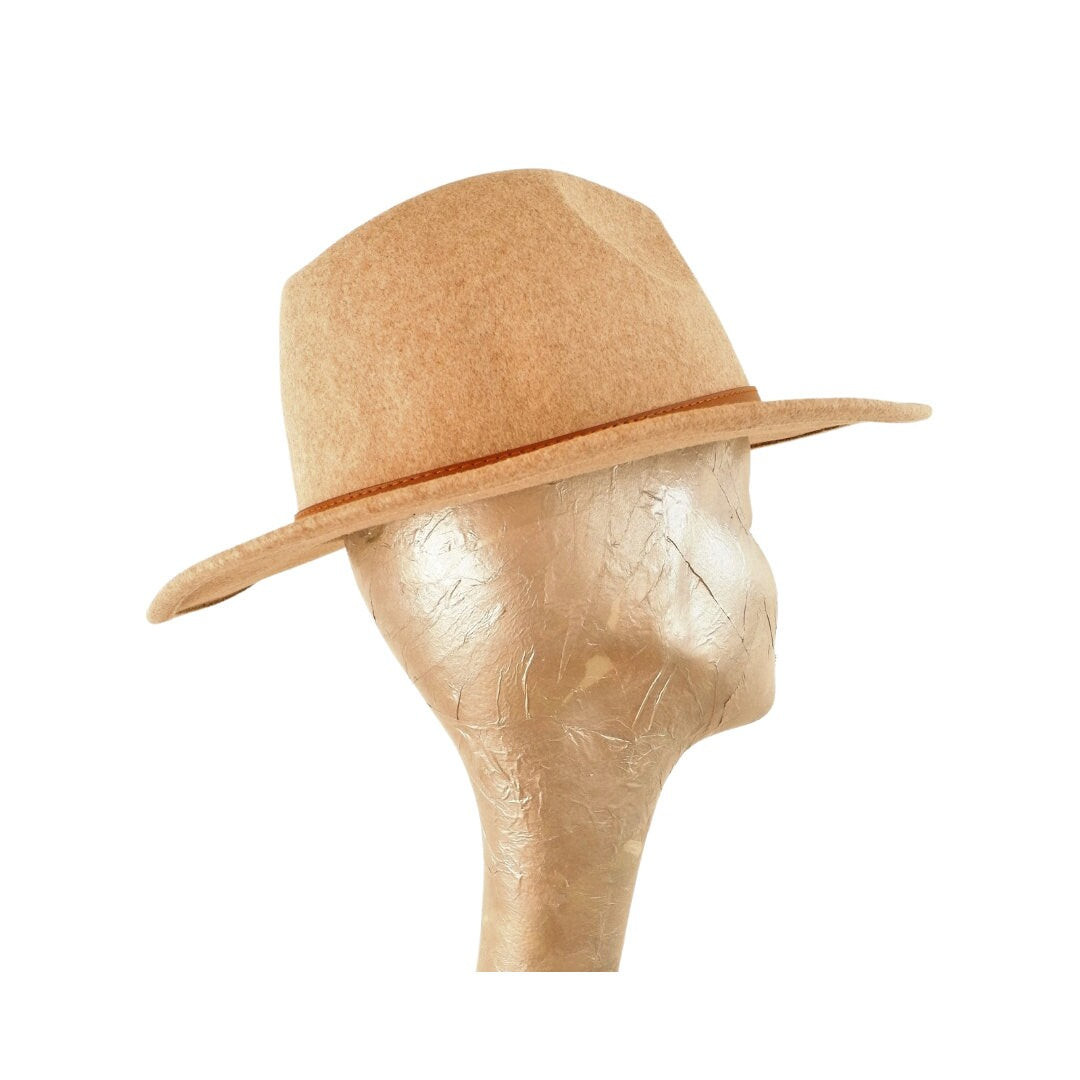 Holt - Oatmeal Felt Flat Brim Flat Brim Fedora