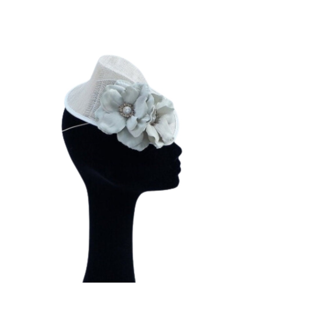 Pale Sage Green 40's Style percher hat