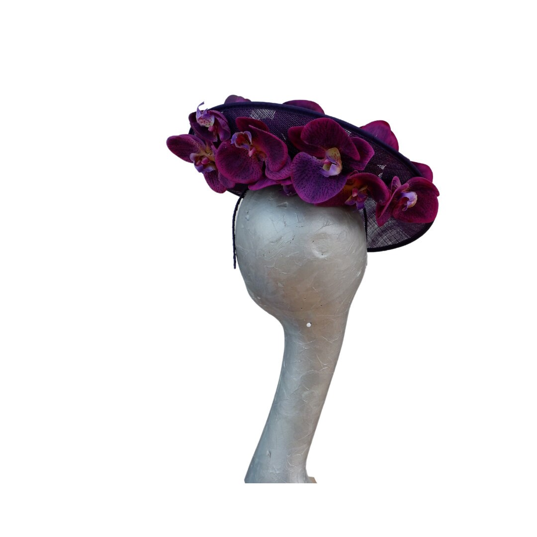 Orkney MK2 - Aubergine & Purple Hatinator with Real touch Orchids