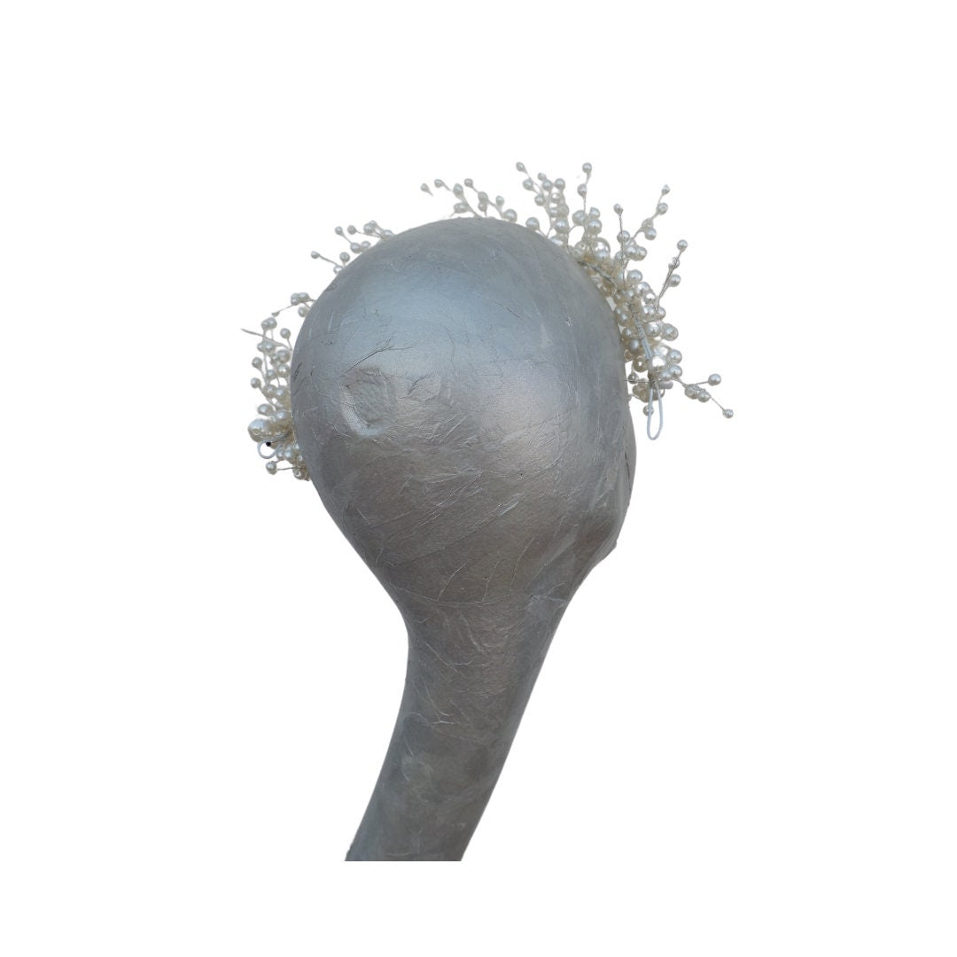 Pearl - Pearl Bridal Headdress Ivory