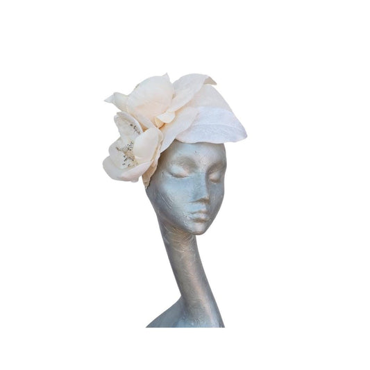 Maggy - Ivory Magnolia Feature fascinator