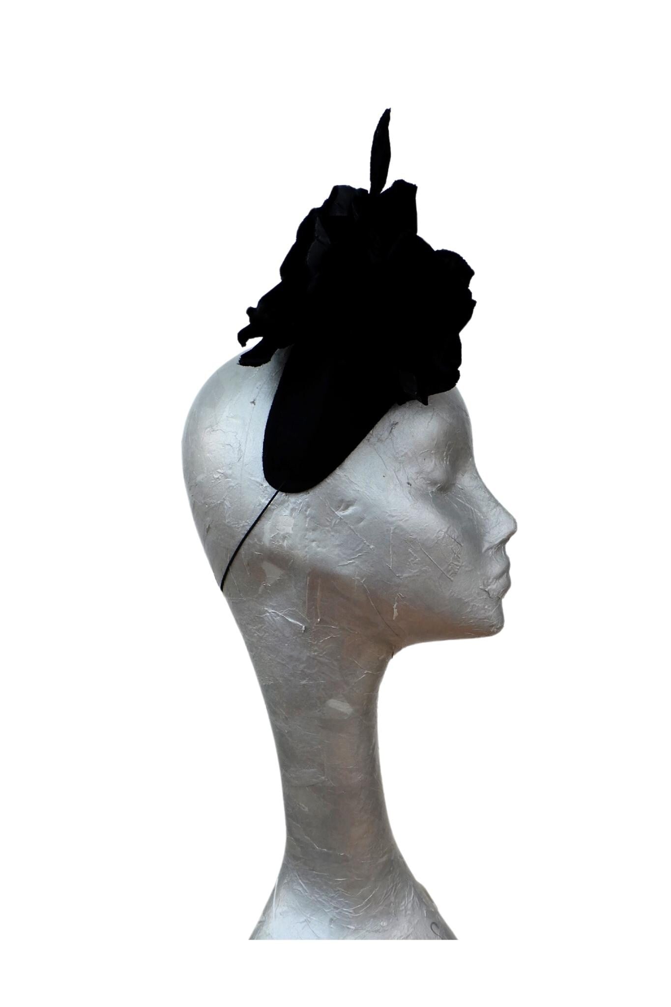 Witton - Black Felt & Velvet crown