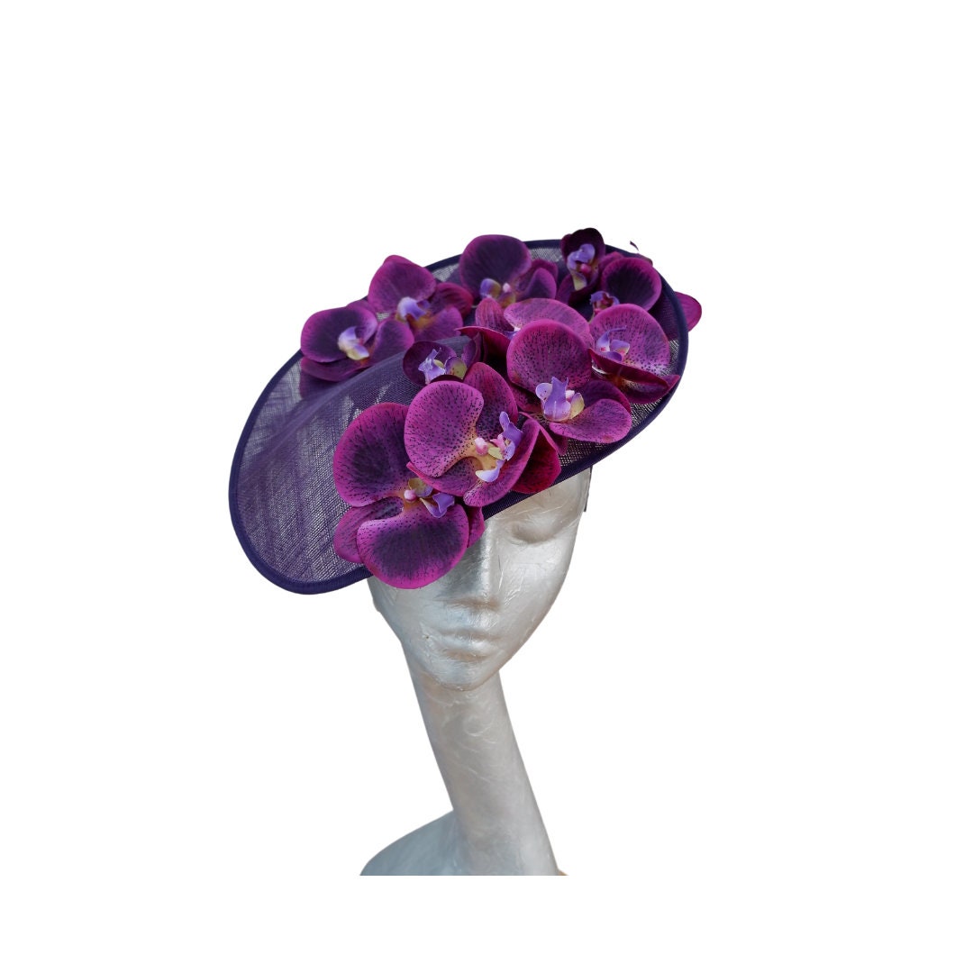 Orkney MK2 - Aubergine & Purple Hatinator with Real touch Orchids
