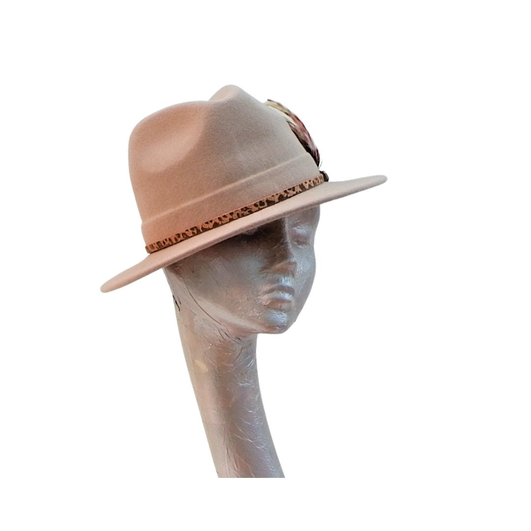 Ember - Camel Felt Fedora Hat