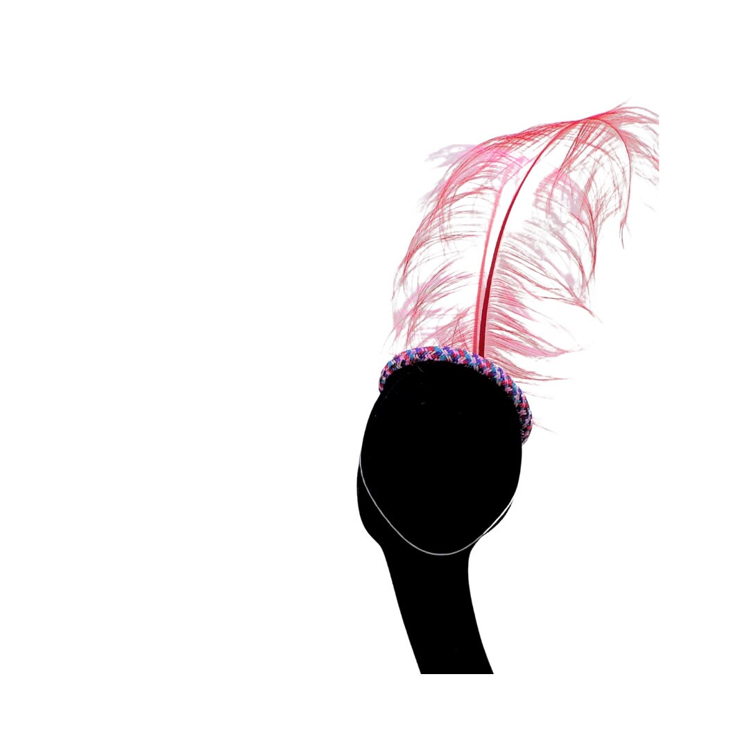 Multi Coloured Pillbox/Button Fascinator  By Hats2go